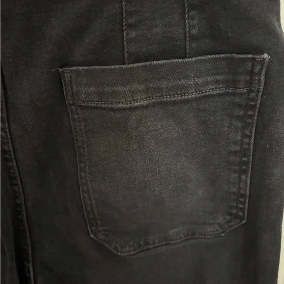 The Colette Denim High-Rise Cropped Wide-Leg Faded Black Jeans by Maeve size 31 - Picture 6 of 16